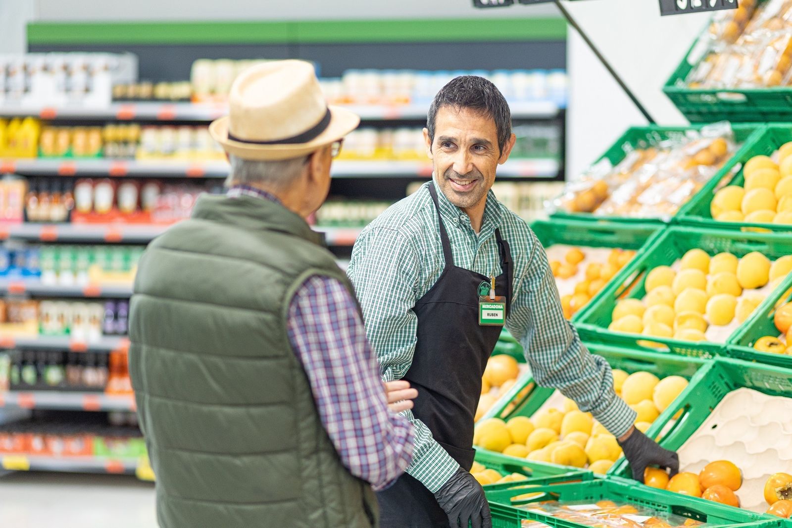 Interior de un Mercadona