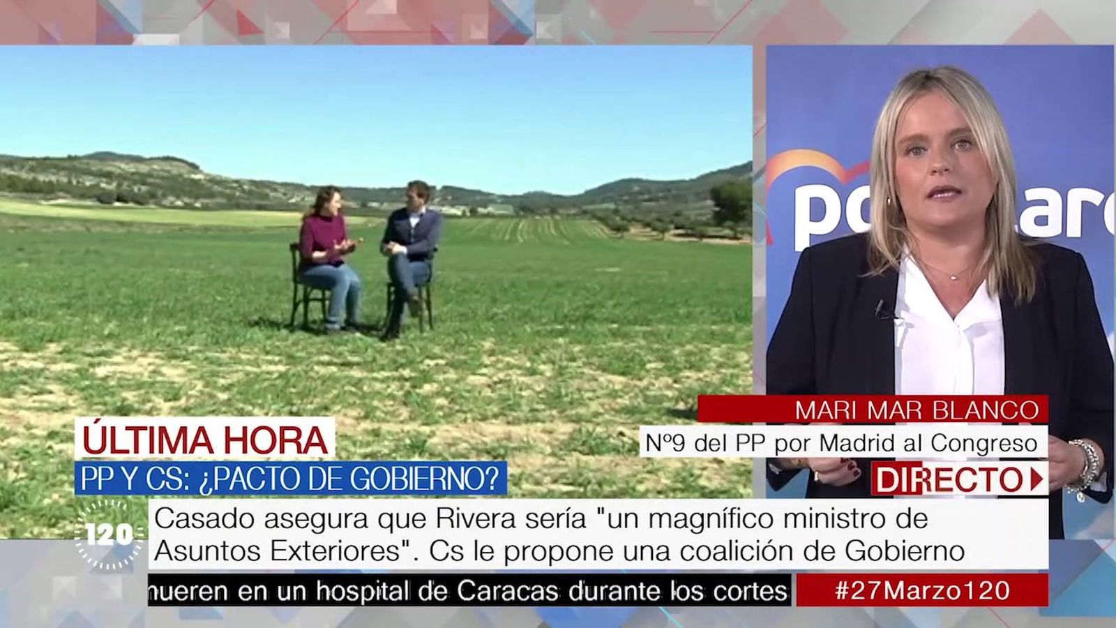 Mari Mar Blanco: "Casado es la única persona que puede echar a Sánchez de Moncloa"