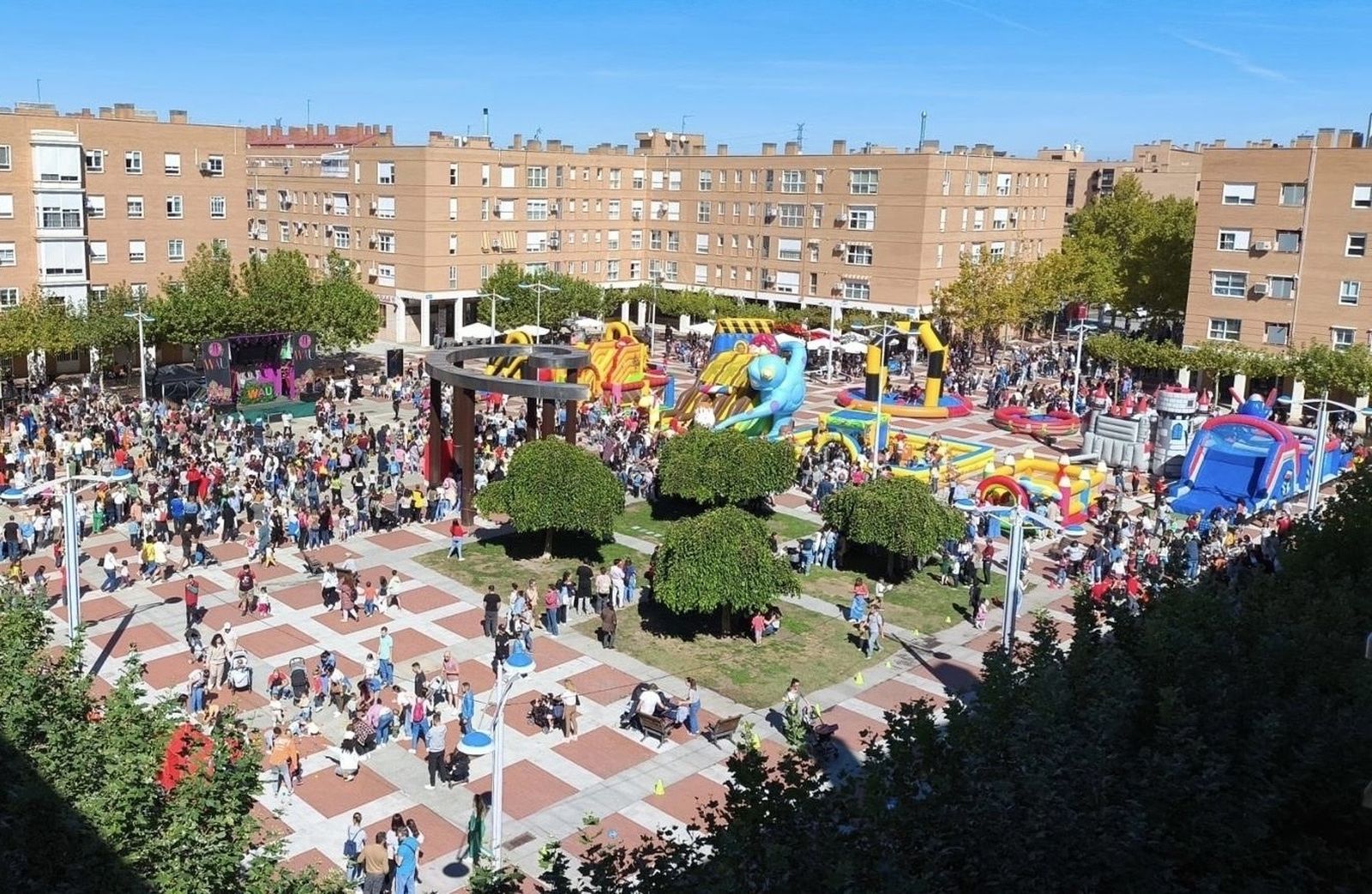 Ambiente de las fiestas de Leganés en 2025