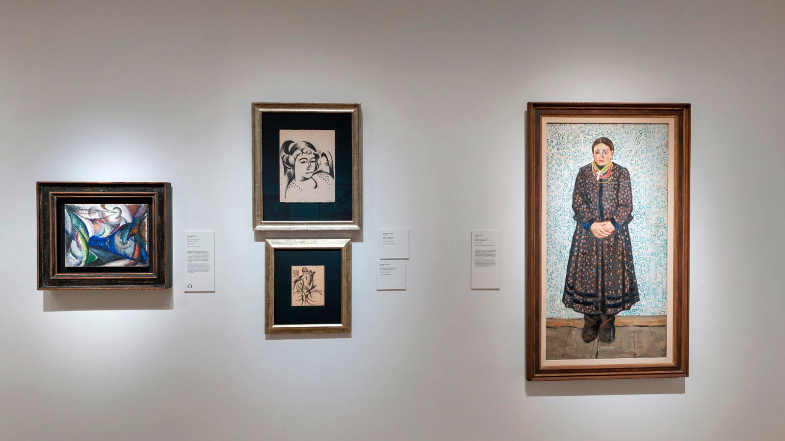 Imagen de una de las salas de la exposición sobre las vanguardias en Ucrania en el Museo Thyssen-Bornemisza
