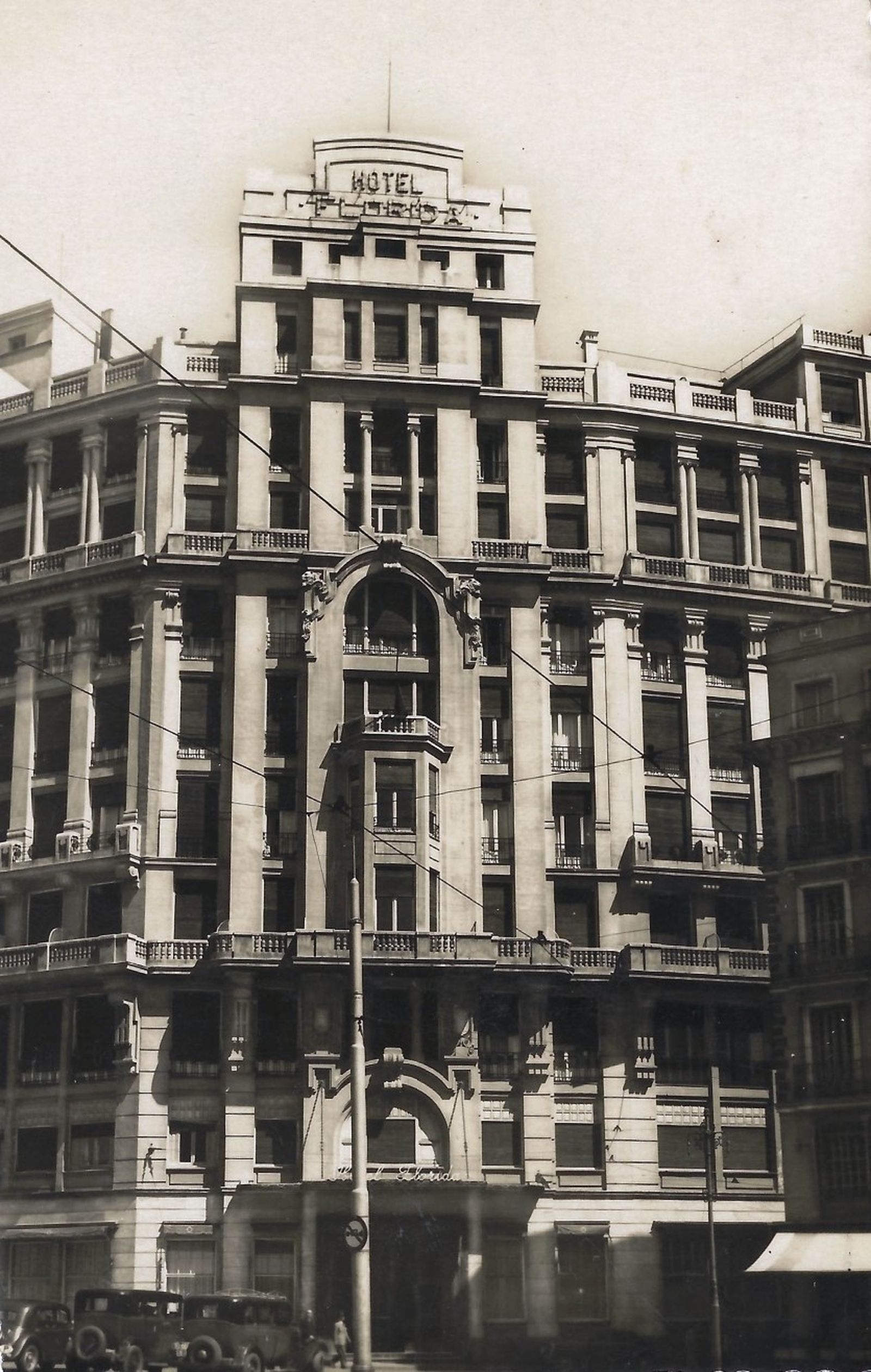 El Hotel Florida, en la Plaza del Callao de Madrid