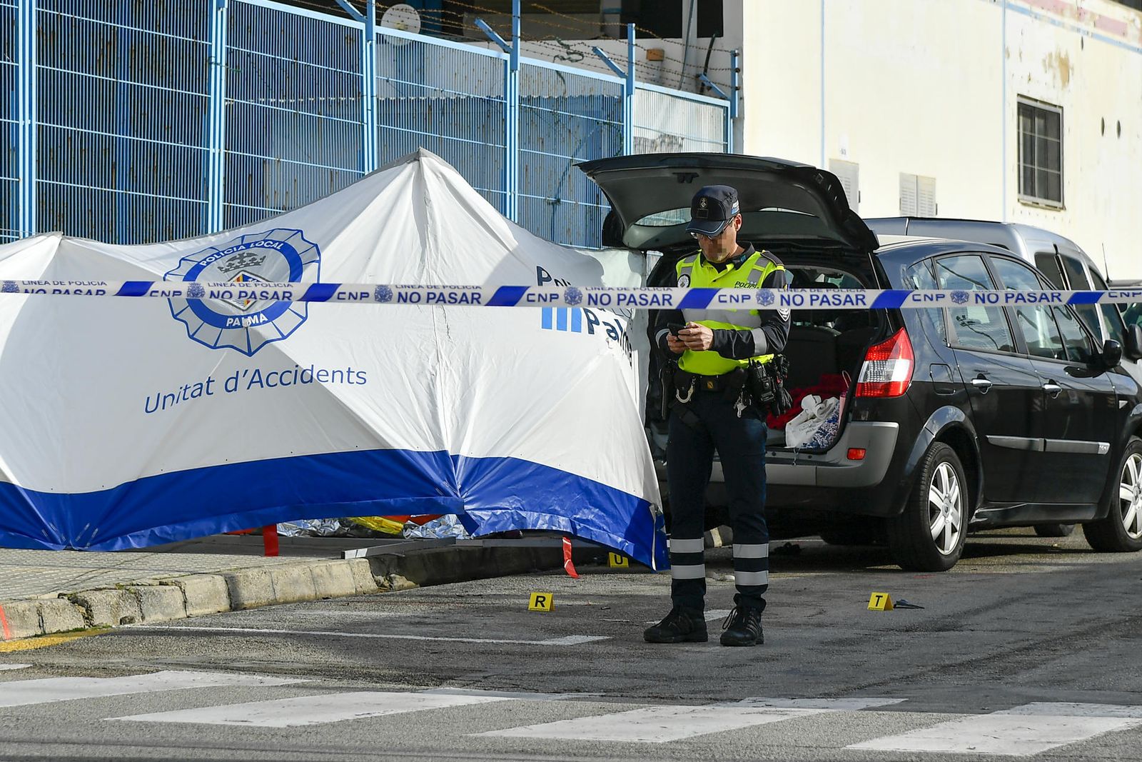 Lugar del atropello mortal a una niña en Mallorca