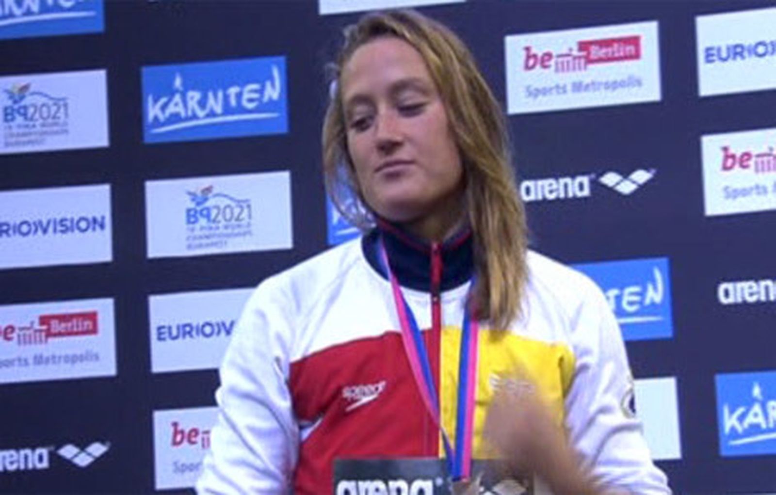 Mireia Belmonte, medalla de plata en la final de los 400 estilos
