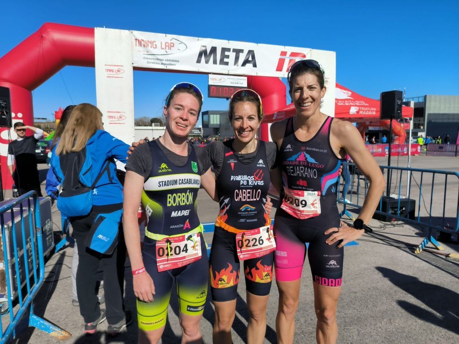 Las tres primeras clasificadas