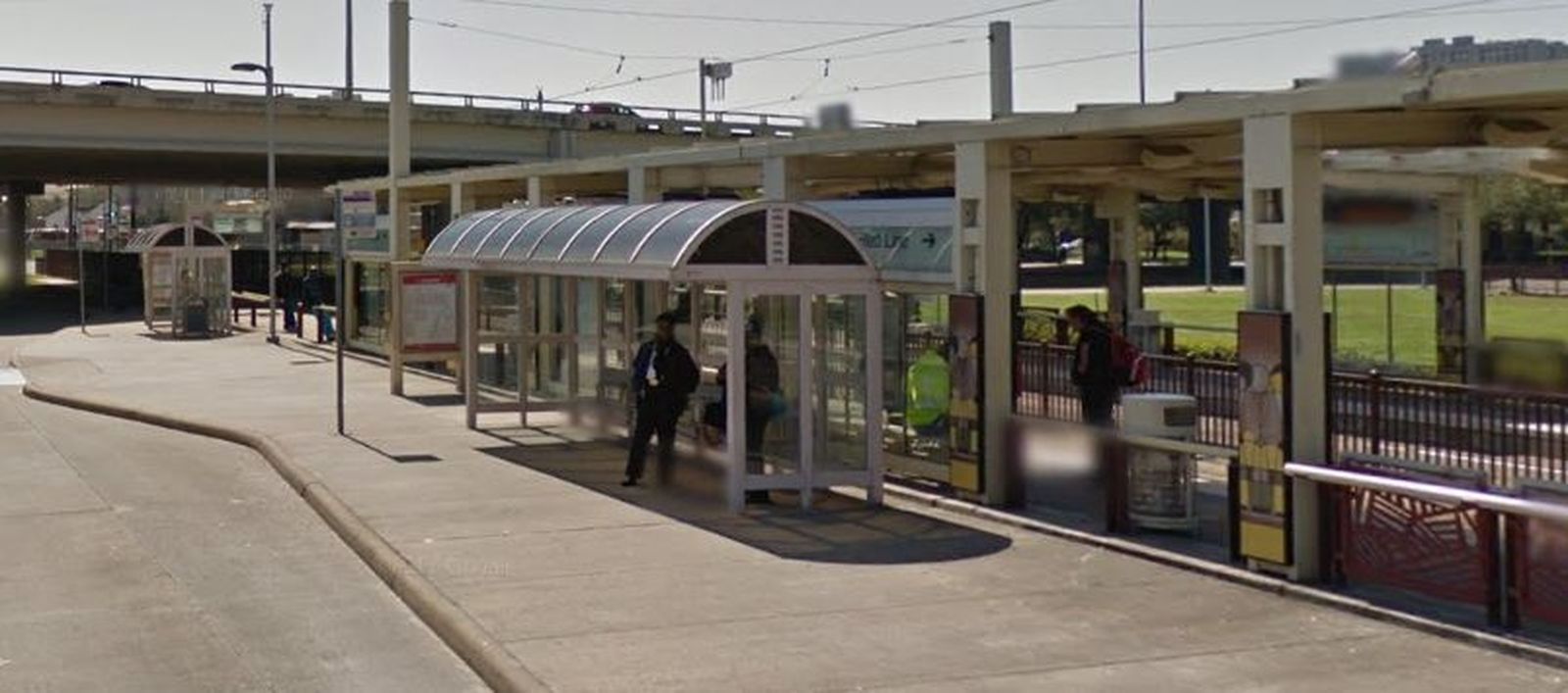 Intercambiador de autobús y metro en Houston
