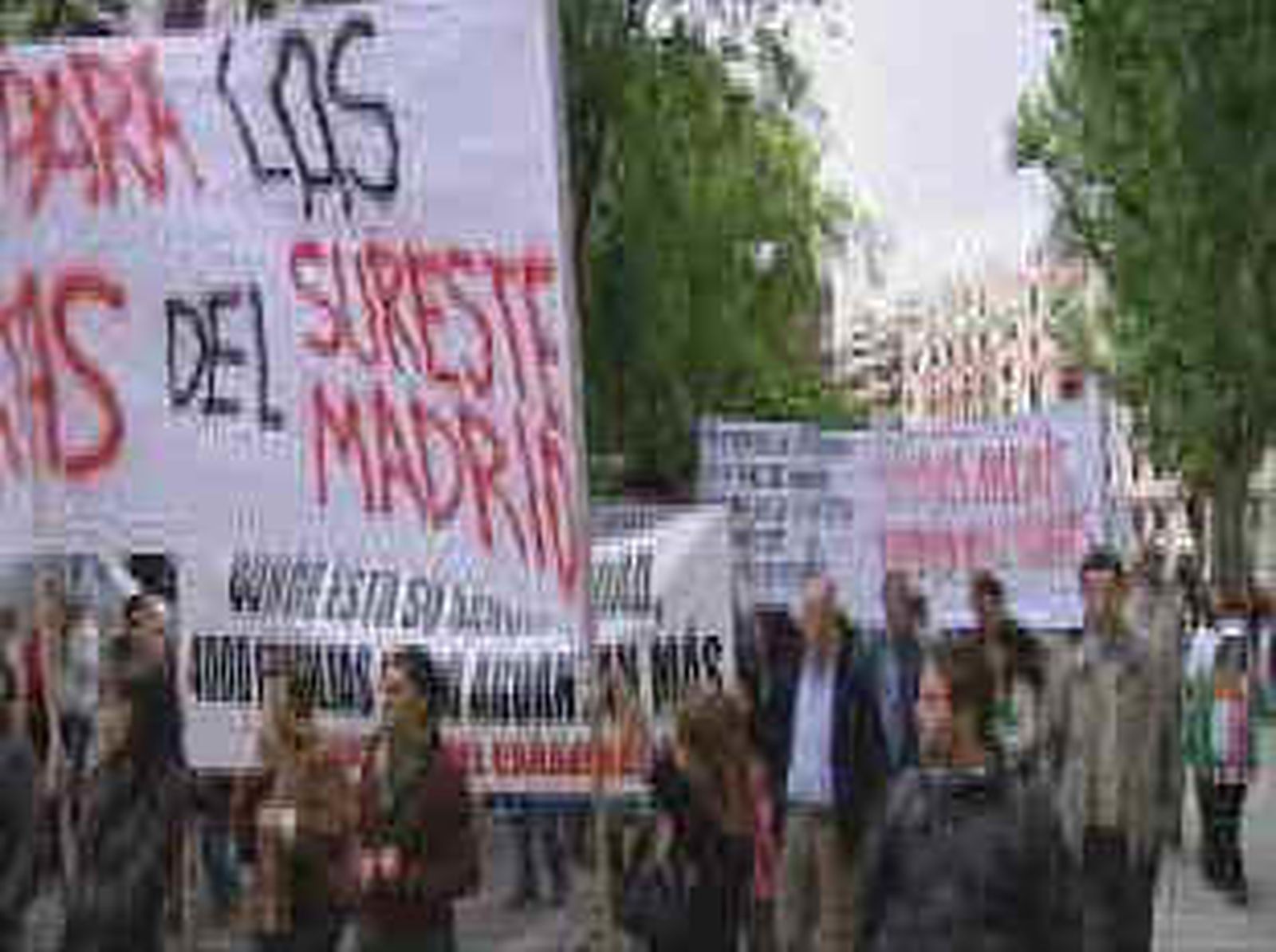 Manifestación de los cooperativistas del Desarrollo Sureste de Madrid