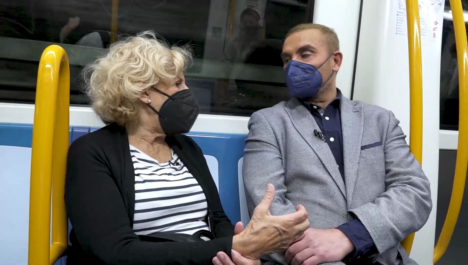 Euprepio Padula y Manuela Carmena.