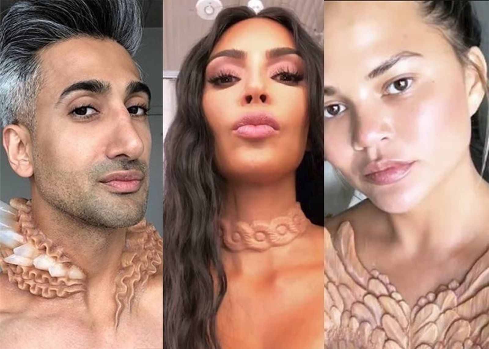 Kim Kardashian y su collar implantado