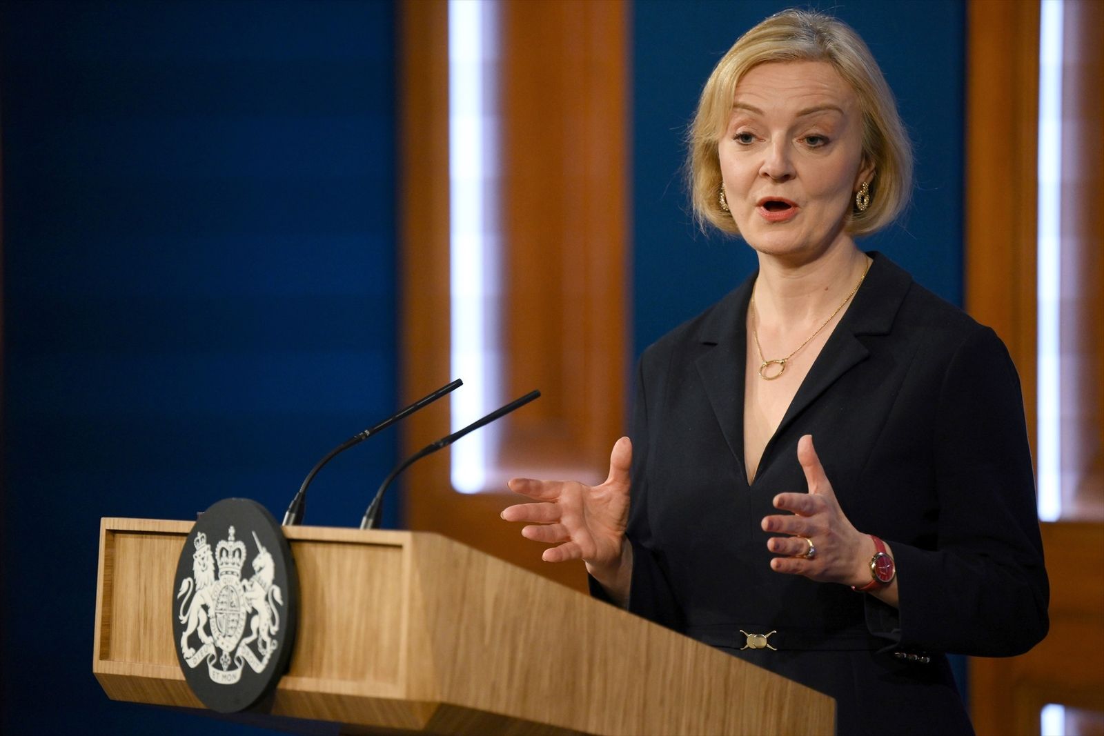 La primera ministra britácia, Liz Truss