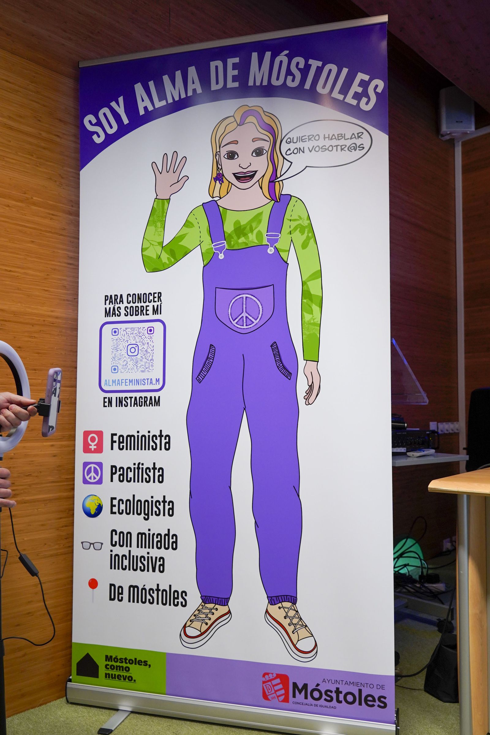 'Alma de Móstoles', un personaje creado para acercar a los jóvenes a la lucha por la igualdad