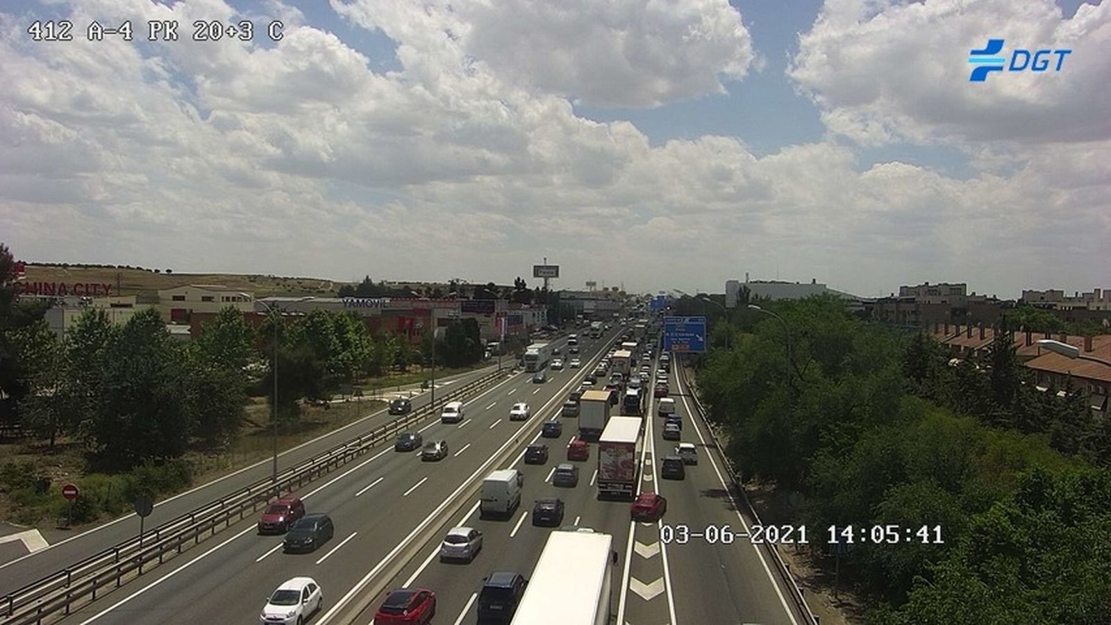 Atasco en la A-4