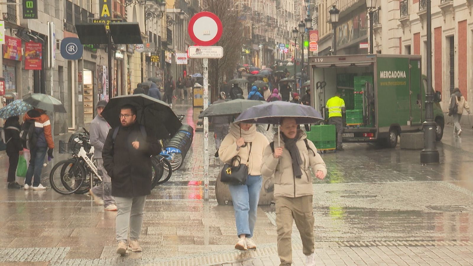 Lluvia en Madrid