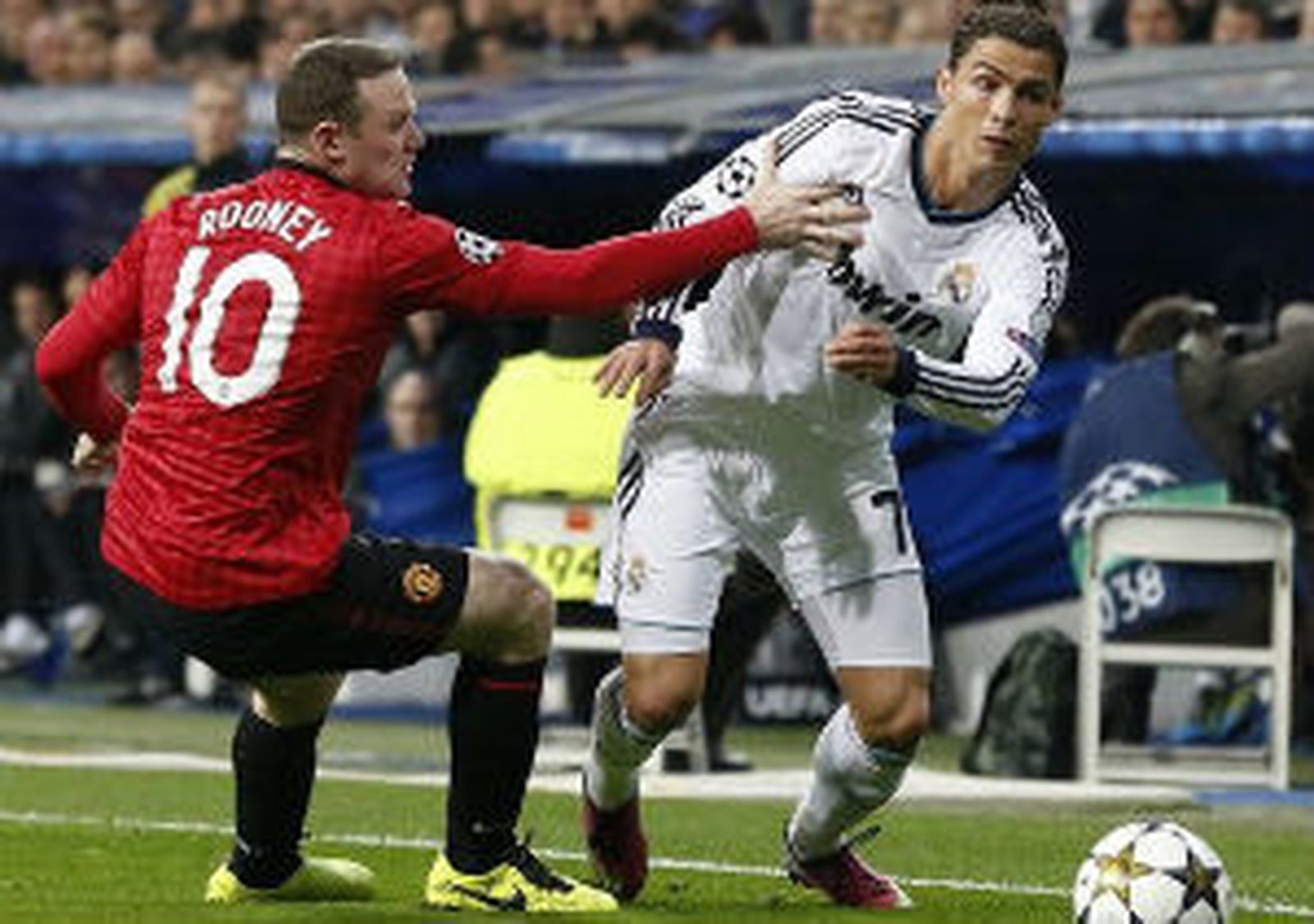 Cristiano Ronaldo ante Rooney