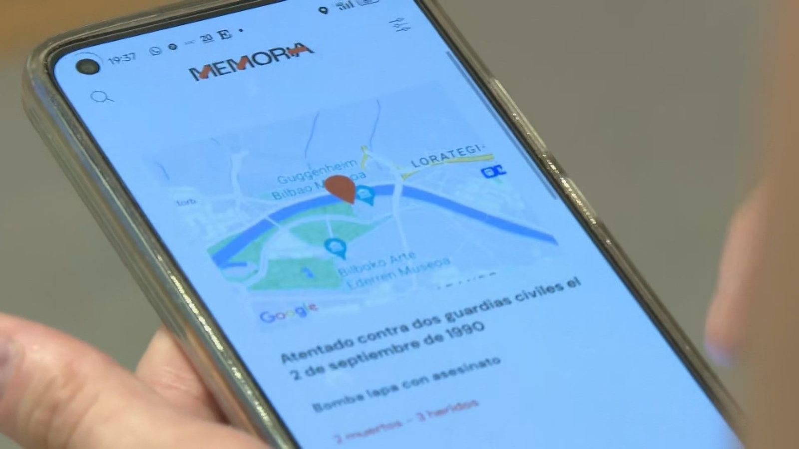 'Memoria', una app de geolocalización para recordar a las víctimas del terrorismo de ETA