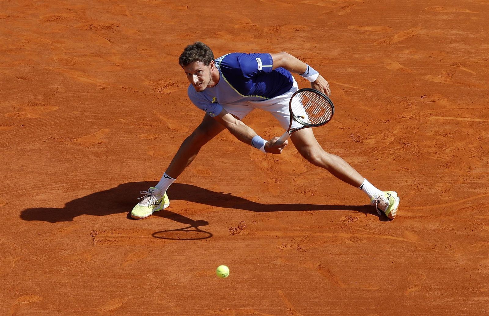 Pablo Carreño durante su enfrentamiento con Zverev en Montecarlo