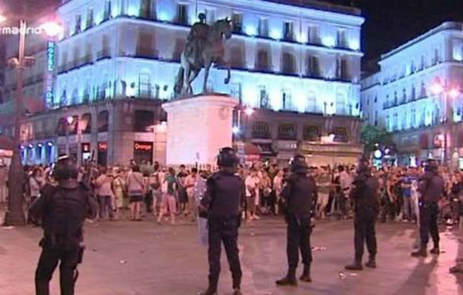 Nueve detenidos tras la marcha, en Sol, en apoyo a los mineros y contra los recortes
