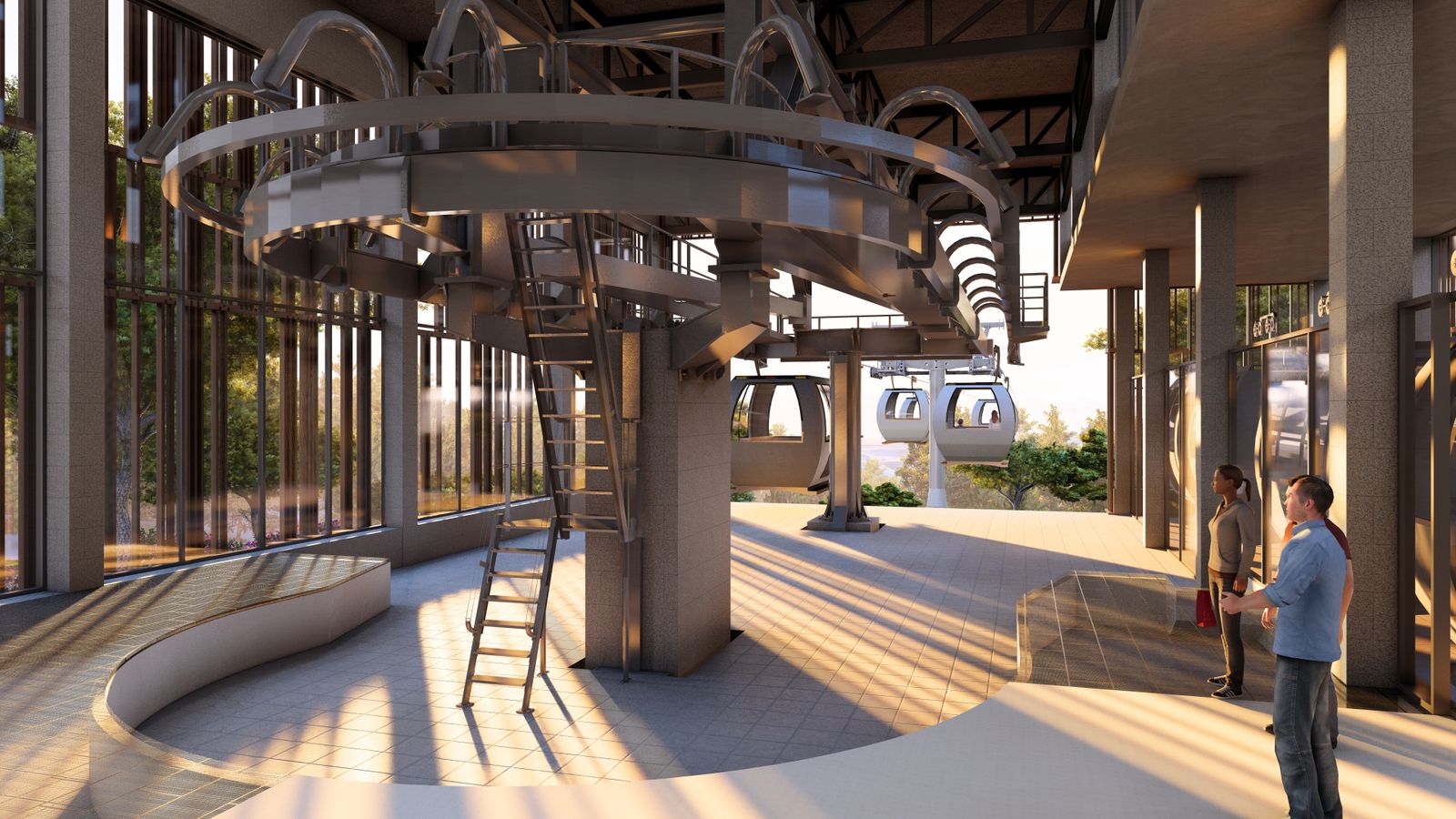 Imagen del futuro Teleférico de Madrid