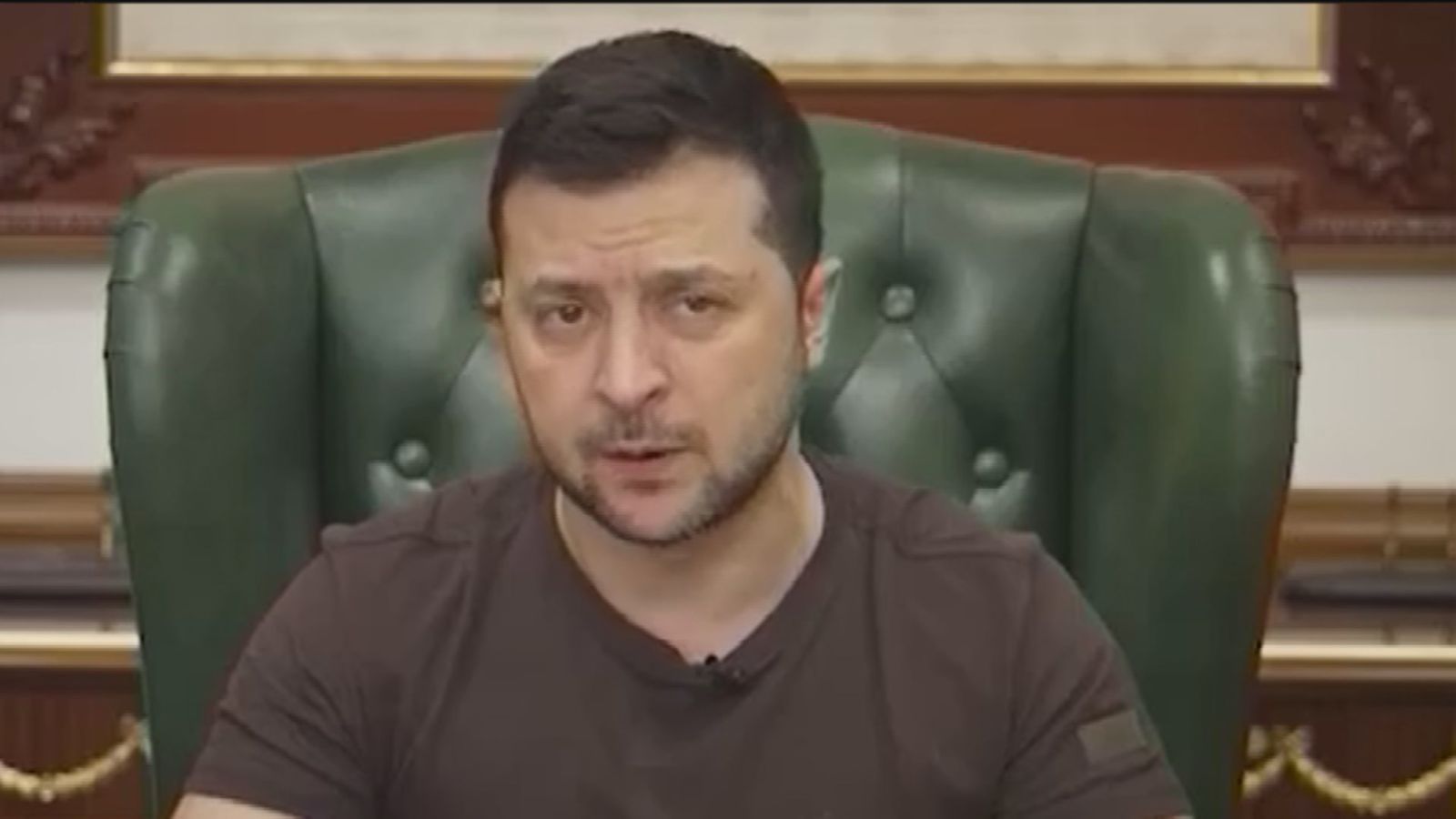 Volodomir Zelensky, presidente de Ucrania