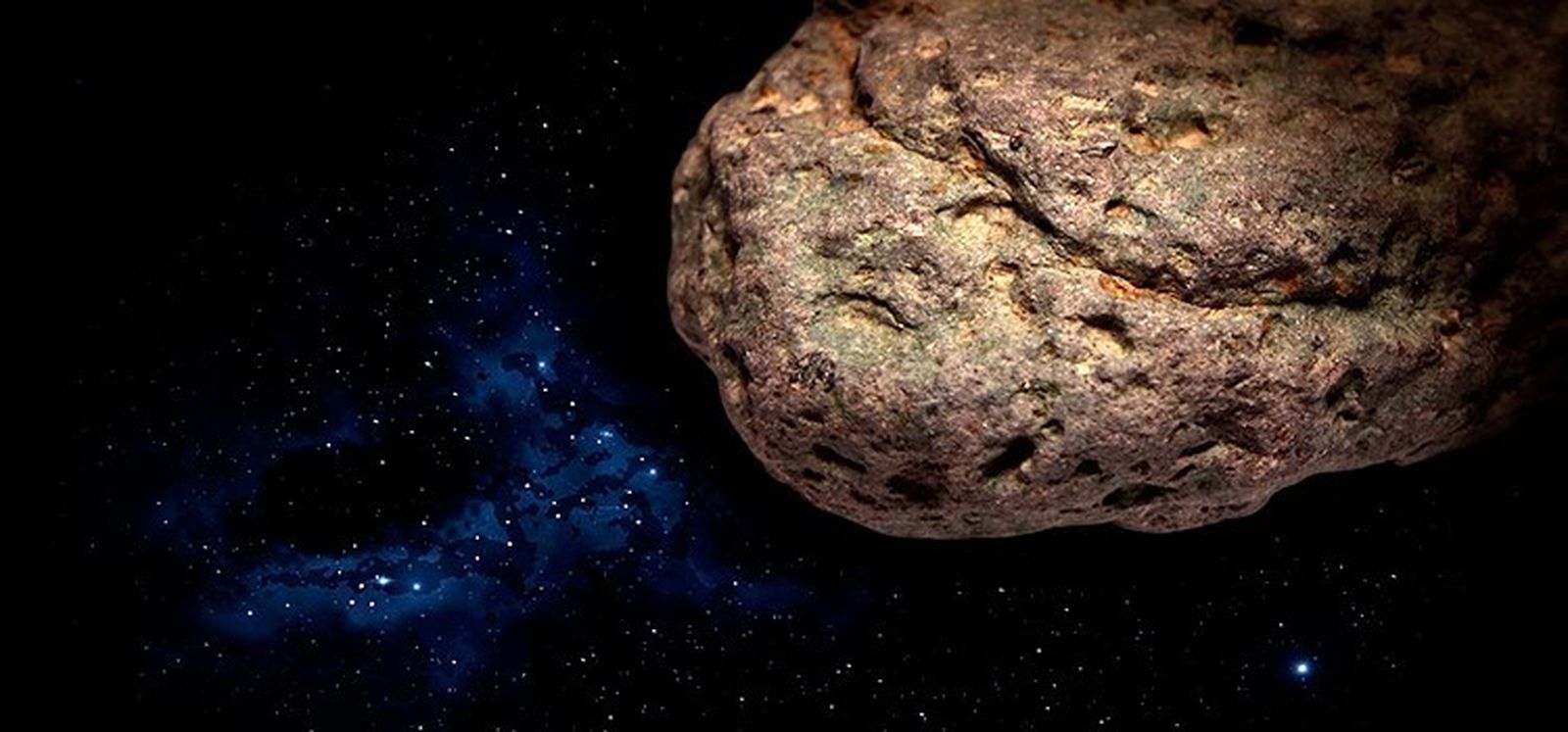 Ilustración de un asteroide