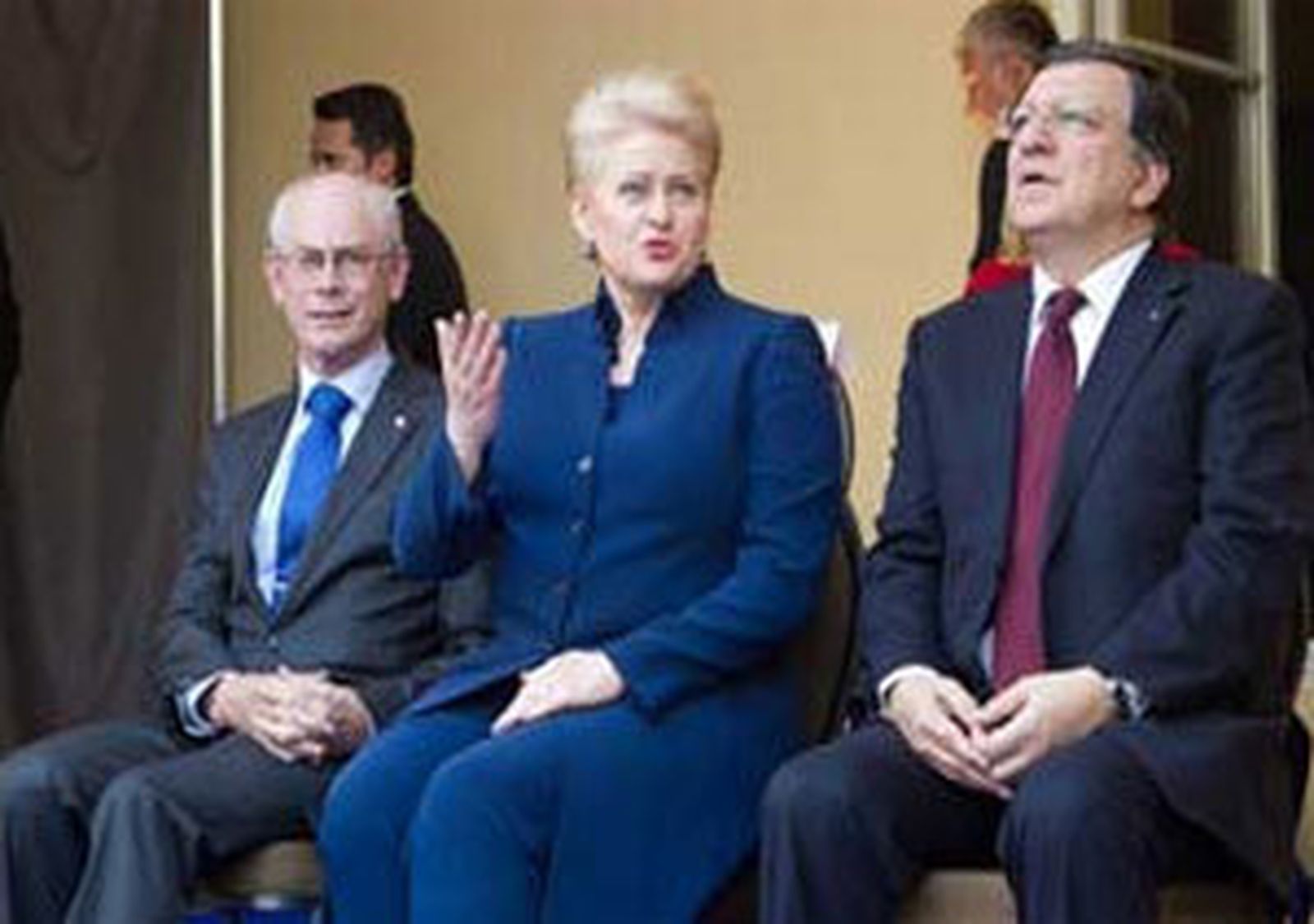 Van Rompuy, Grybauskaité y Barroso