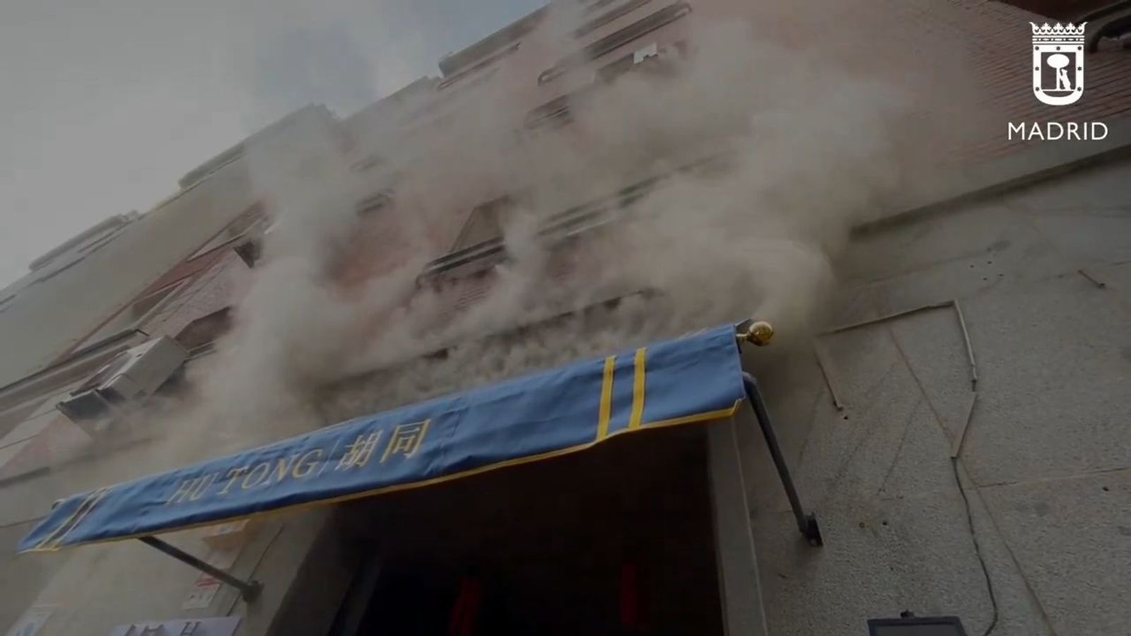 Incendio en la cocina de un restaurante de la calle Lagasca
