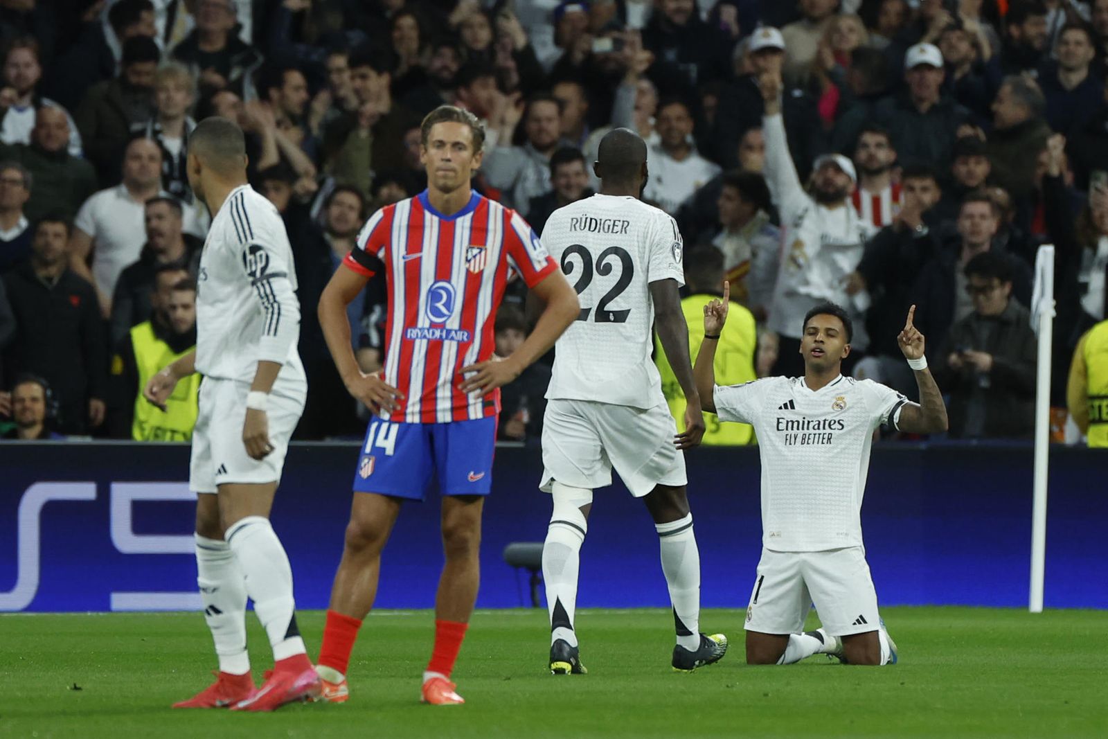 Rodrygo ante el Atlético de Madrid