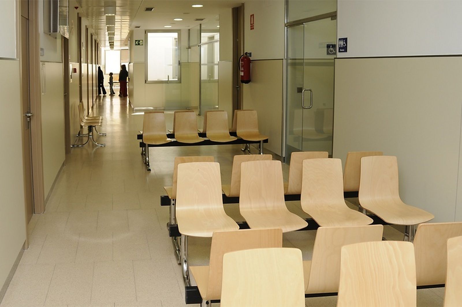 Sala de espera de un centro de salud madrileño.