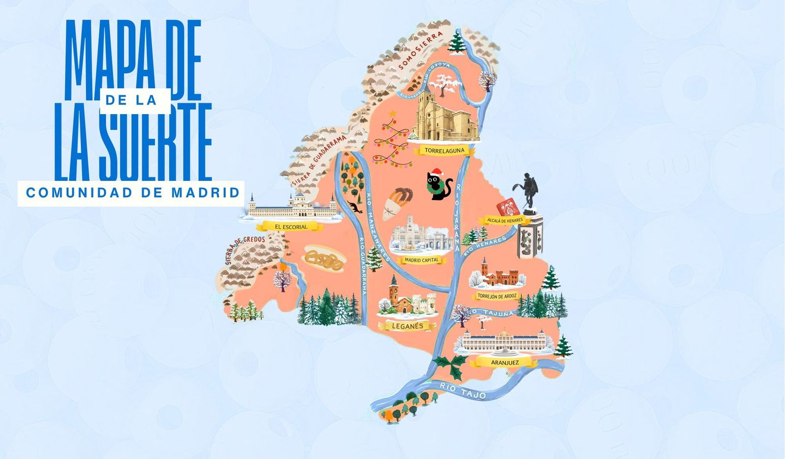 Mapa de la suerte: los puntos de la Comunidad de Madrid donde más ha caído el Gordo