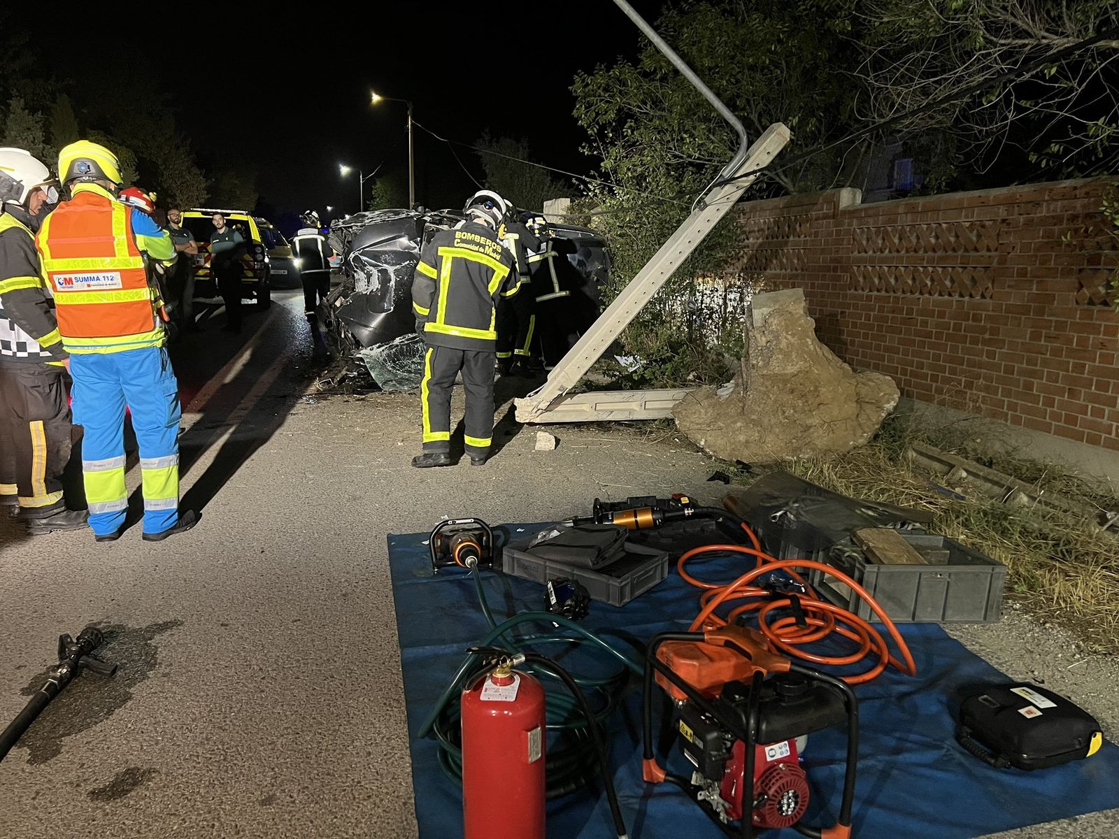 Accidente de tráfico en Mejorada del Campo