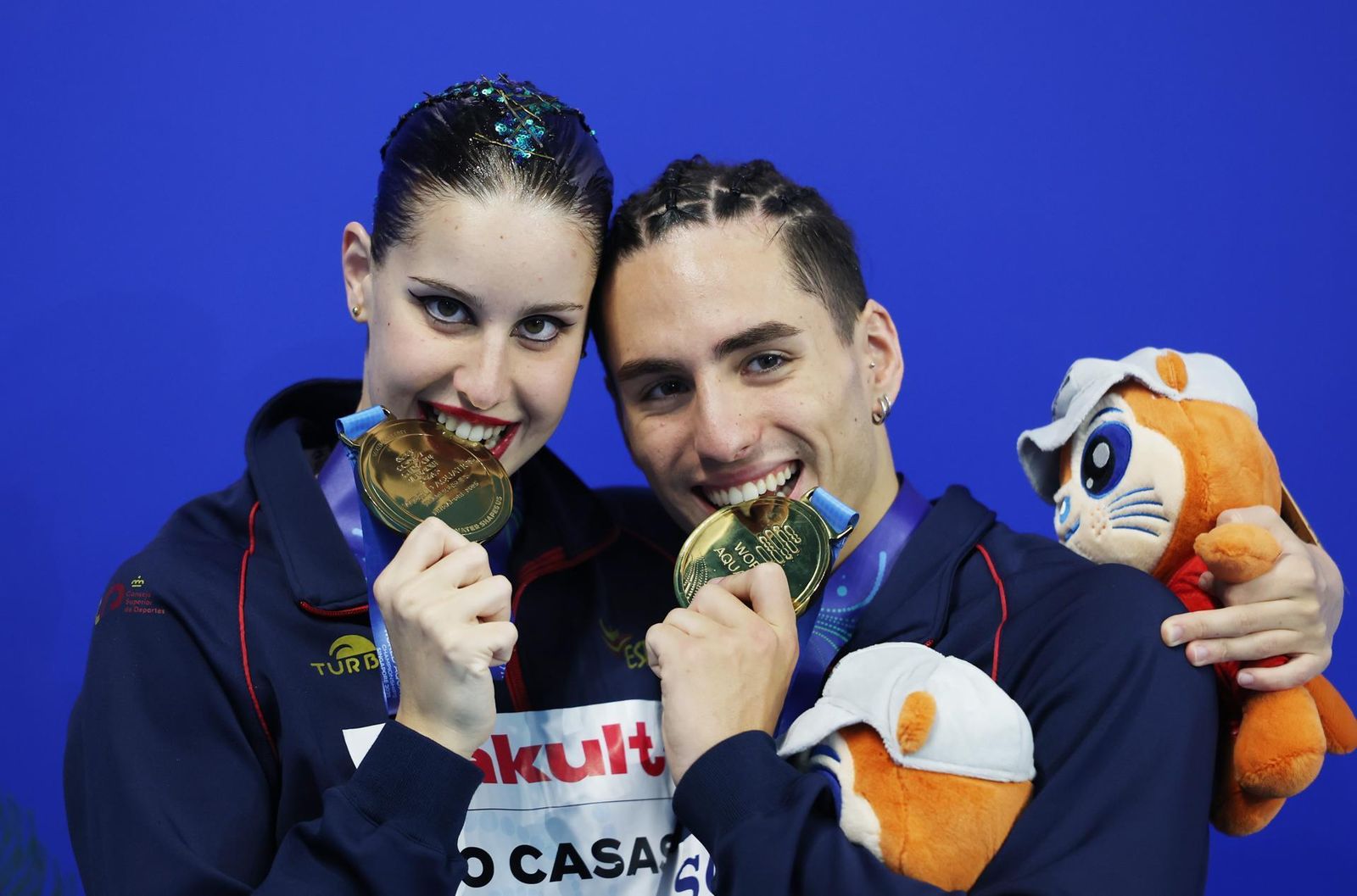 Oro para el dúo mixto