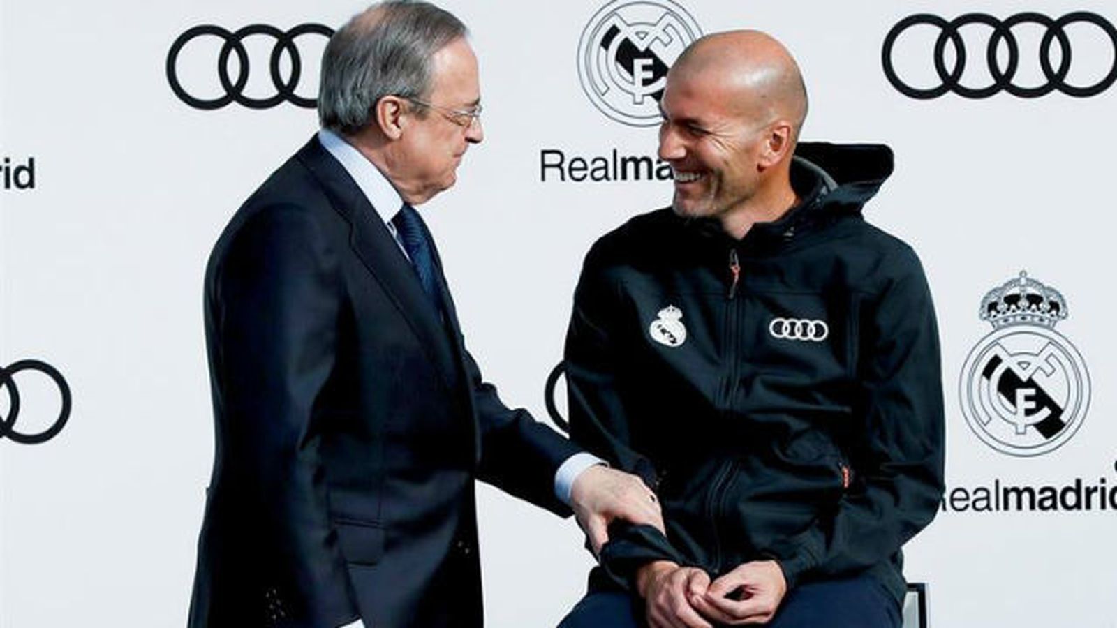 Florentino Pérez y Zinedine Zidane