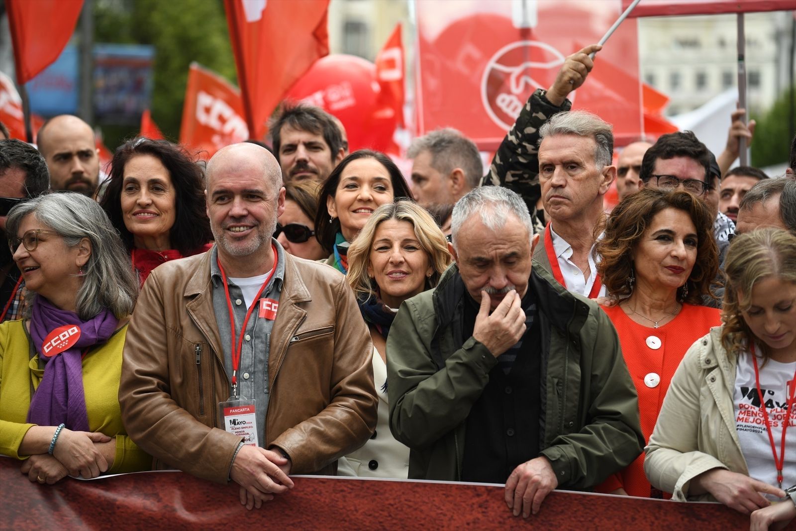 UGT y CCOO reivindican el pleno empleo y la reducción de la jornada laboral en la manifestación del 1 de Mayo