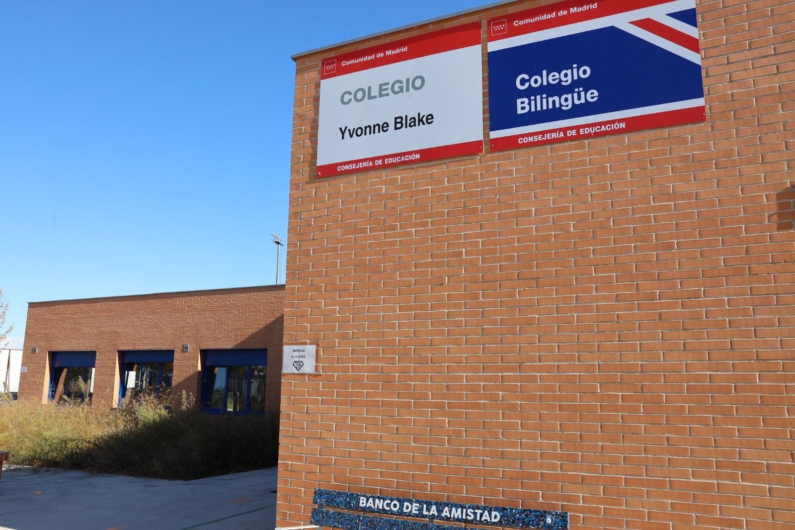 Colegio público Yvonne Blake, en Fuenlabrada
