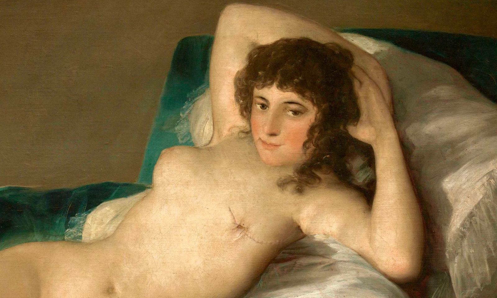 La 'Maja Desnuda' luce mastectomía para normalizar el cáncer de mama