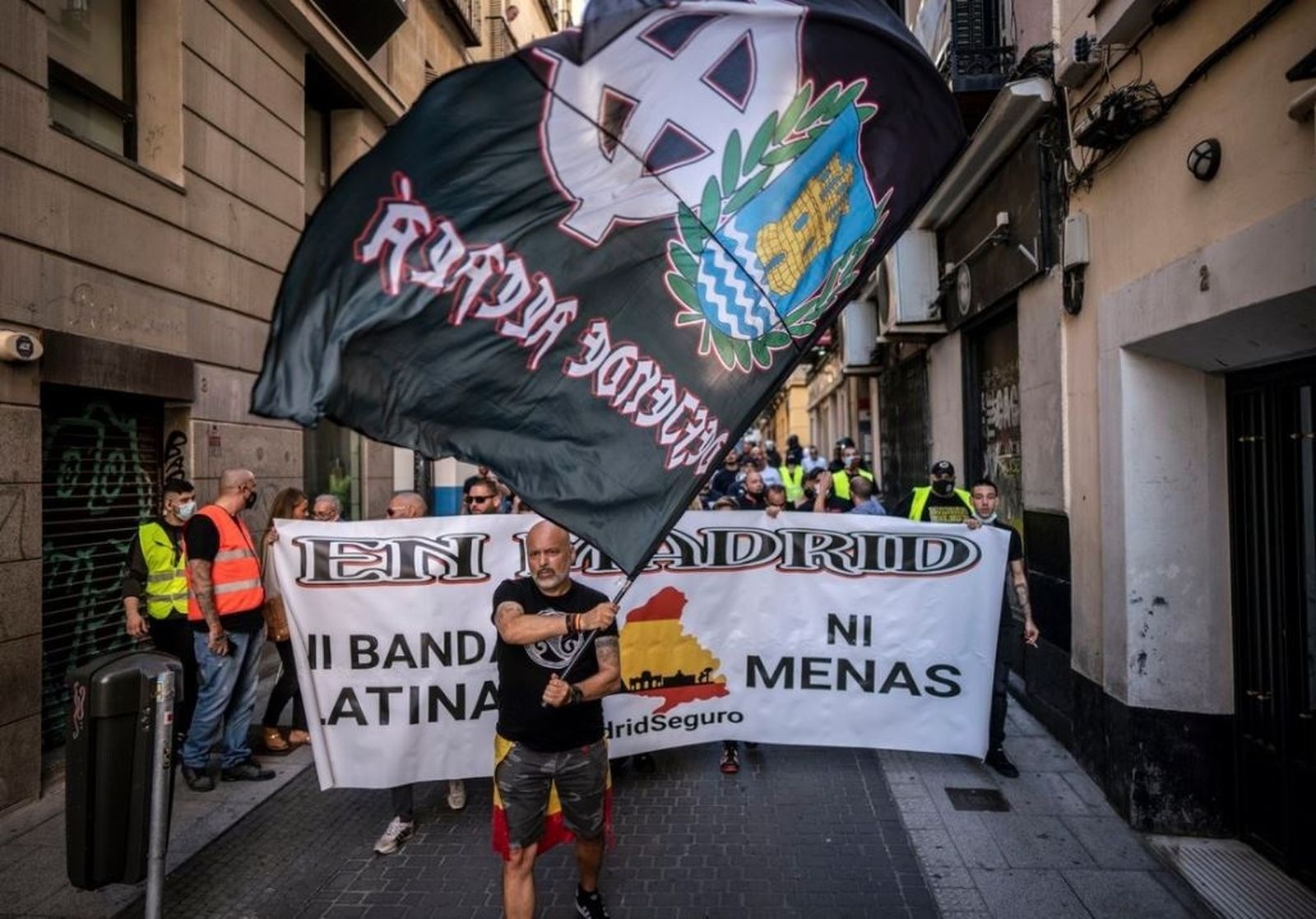 Manifestación neonazi en Chueca