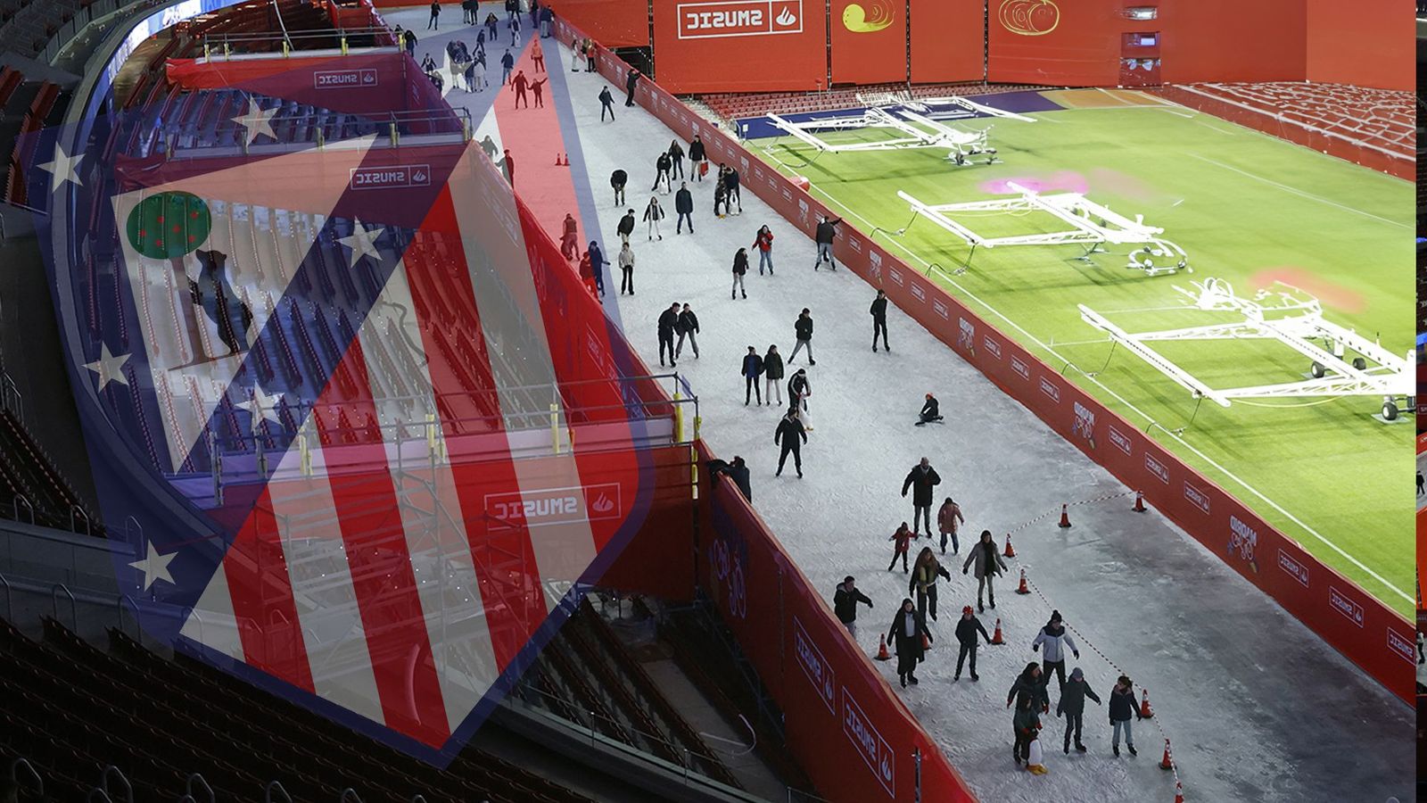 La Navidad, como nunca antes en Madrid con la gran pista de hielo del Metropolitano