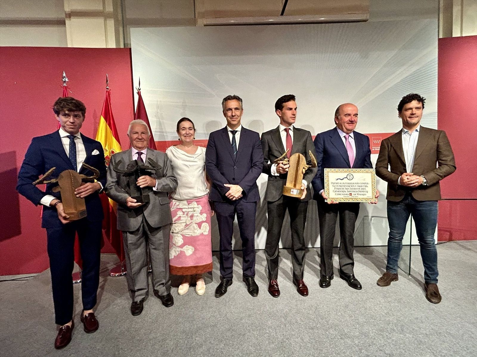 Comunidad y Ayuntamiento de Madrid premian a los toreros y ganaderías triunfadores de la feria de San Isidro 2023