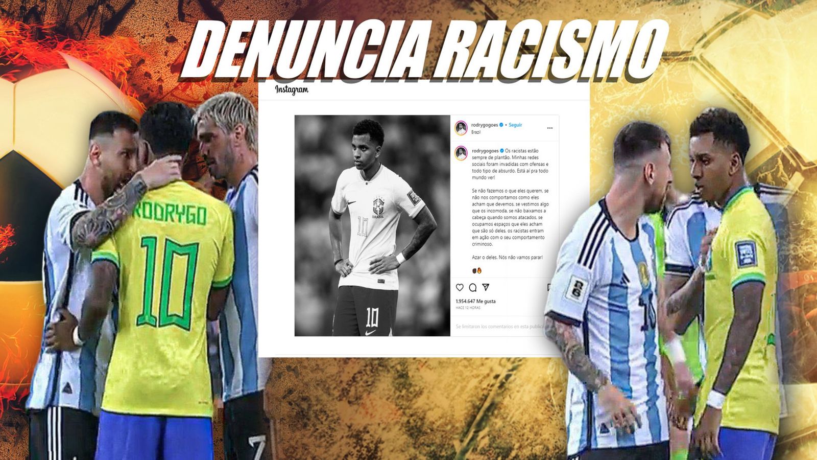 Rodrygo hace un llamamiento contra el racismo
