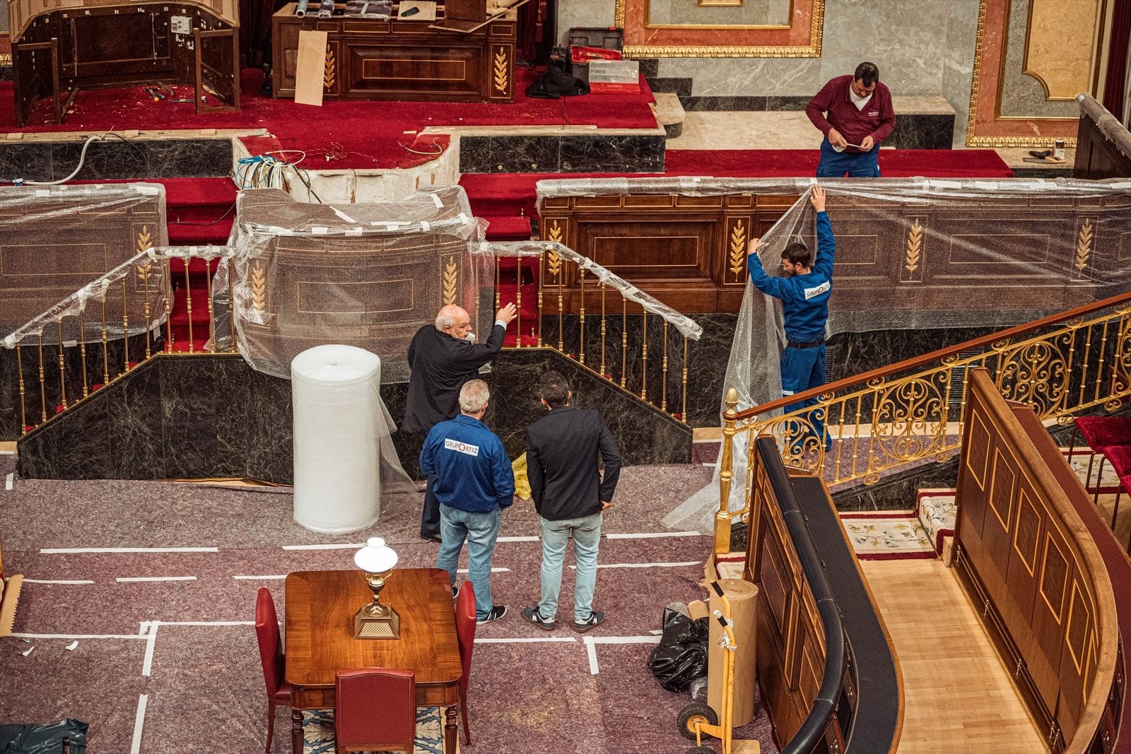 Preparativos en el Congreso