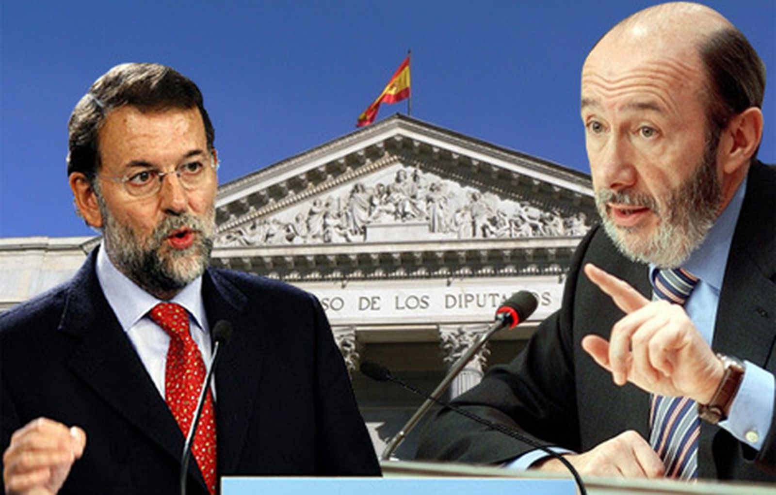 Rajoy y Rubalcaba
