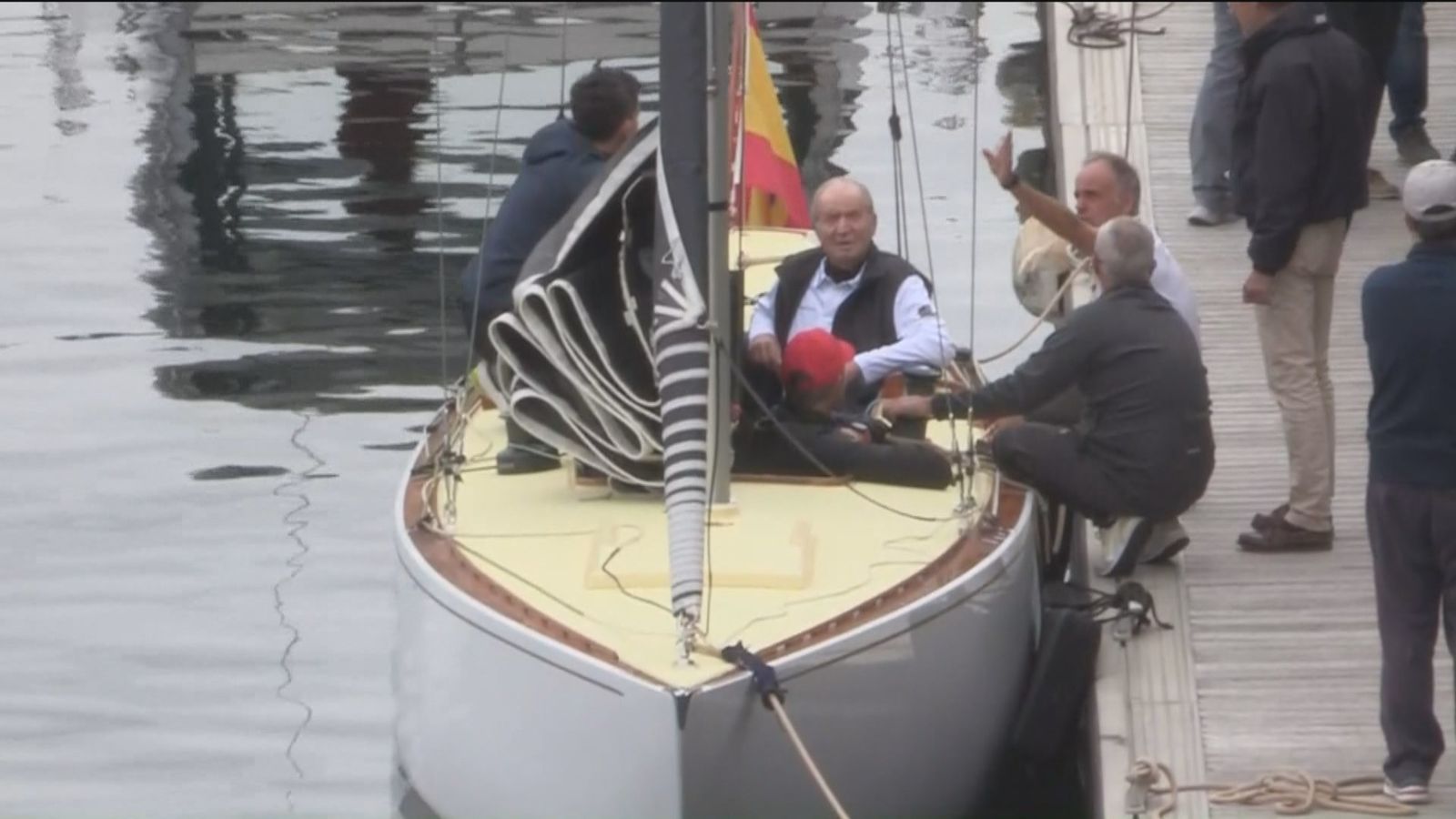 El rey emerito en Sanxenxo