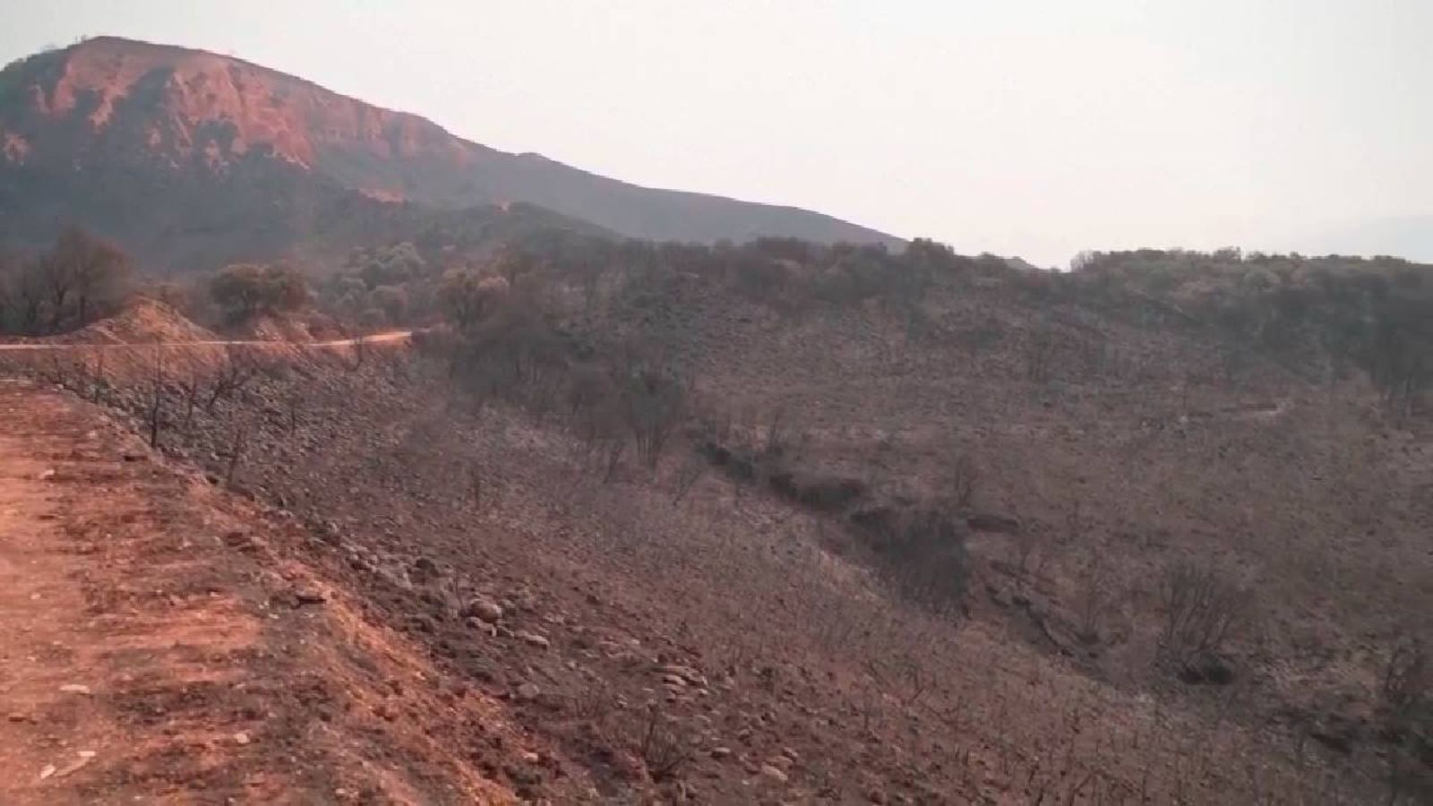 Incendio en Las Médulas, León