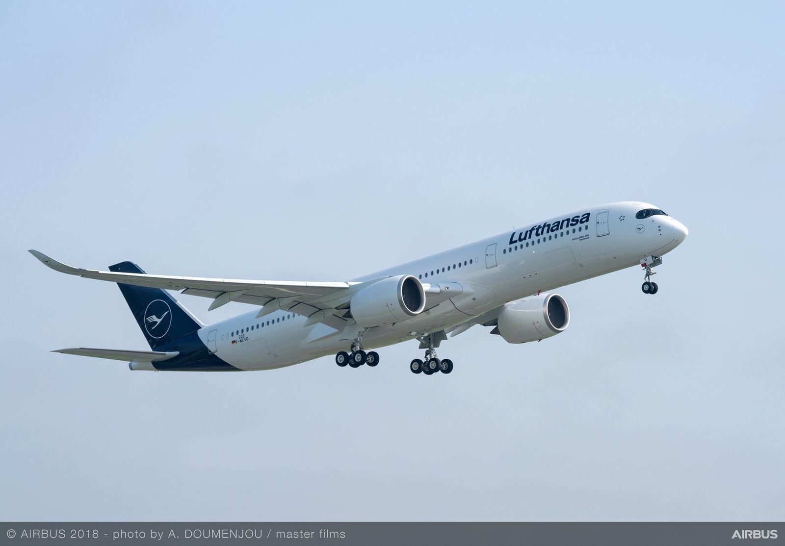 Avión Airbus A350-900 similar al empleado en las pruebas con aceite de fritura