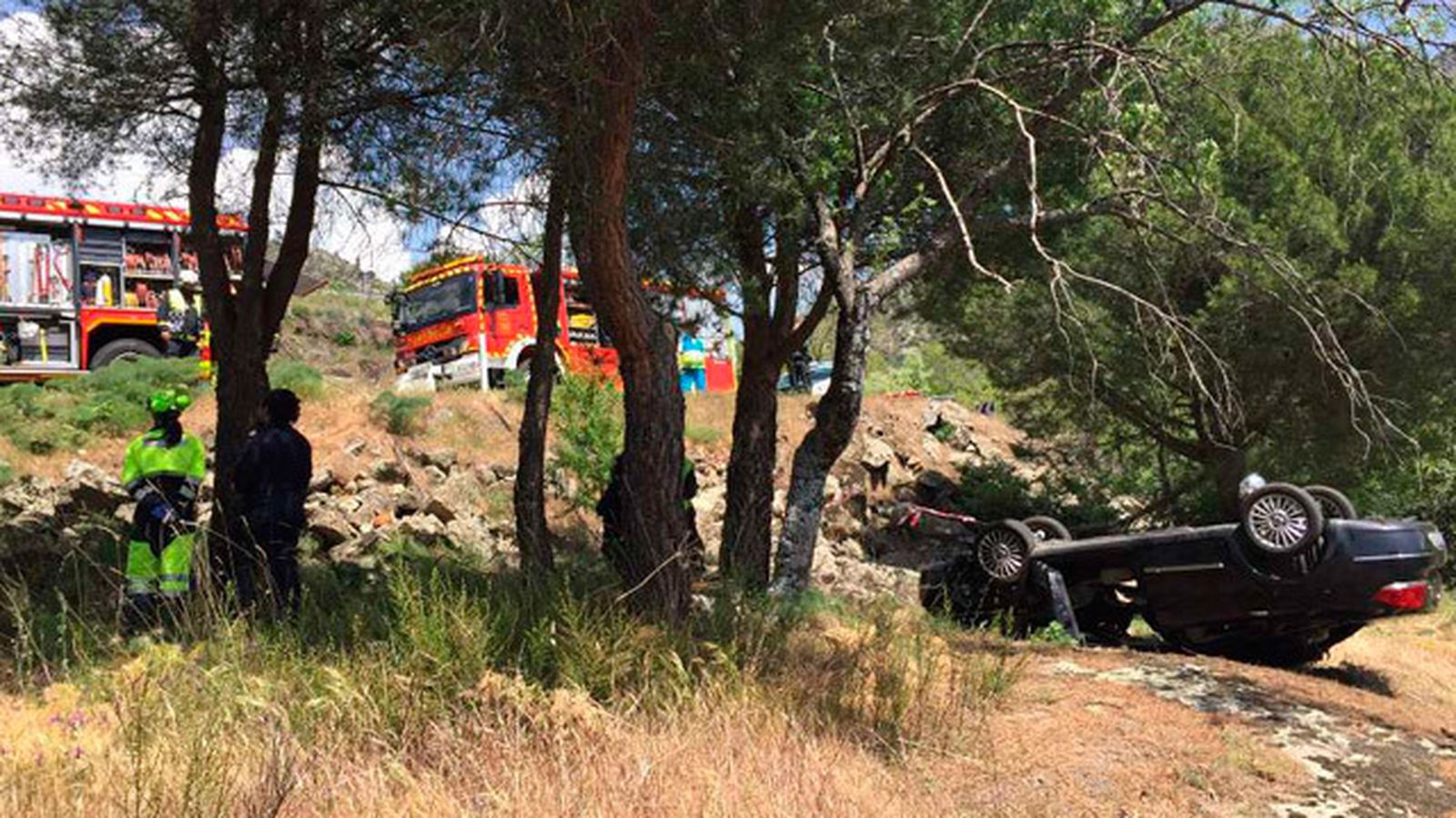 Accidente en Zarzalejo