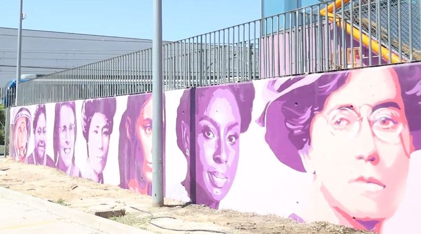 Mural feminista en Rivas-Vaciamadrid