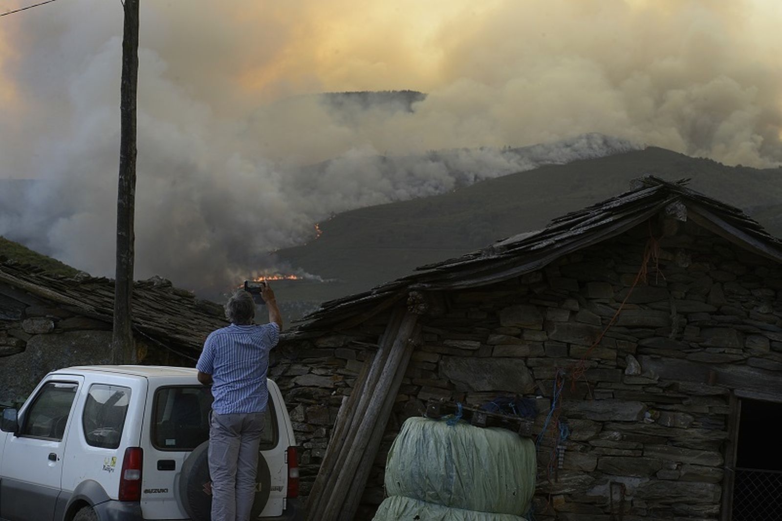 El incendio de Laza en Ourense,