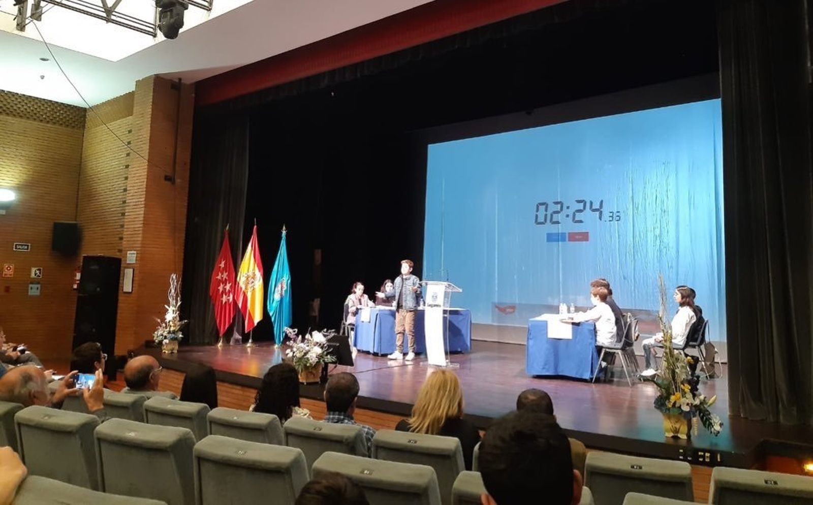 Un momento de la final de la III Liga de Debate Escolar de Leganés