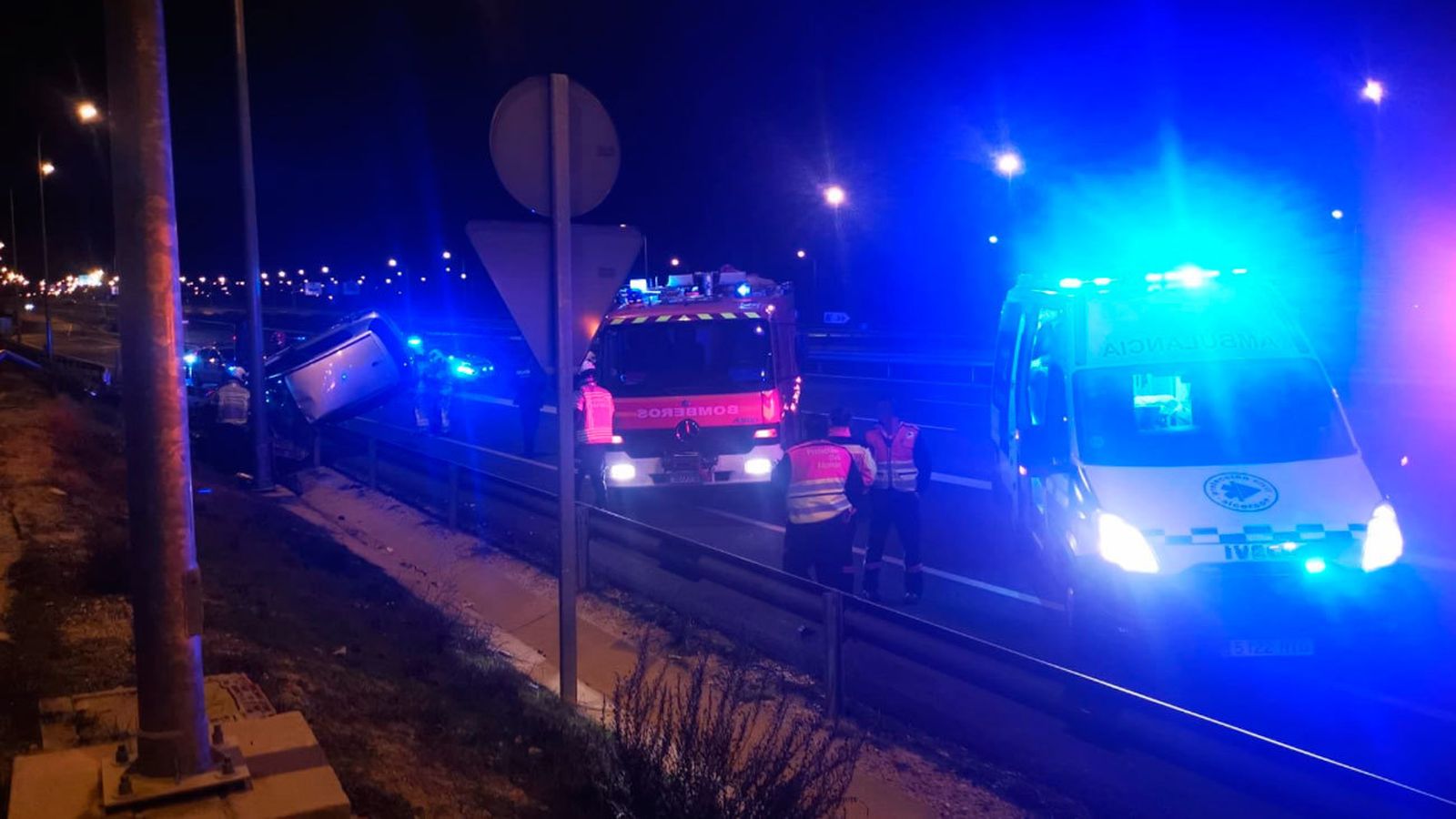 Accidente en M-40 a la altura de Alcorcón