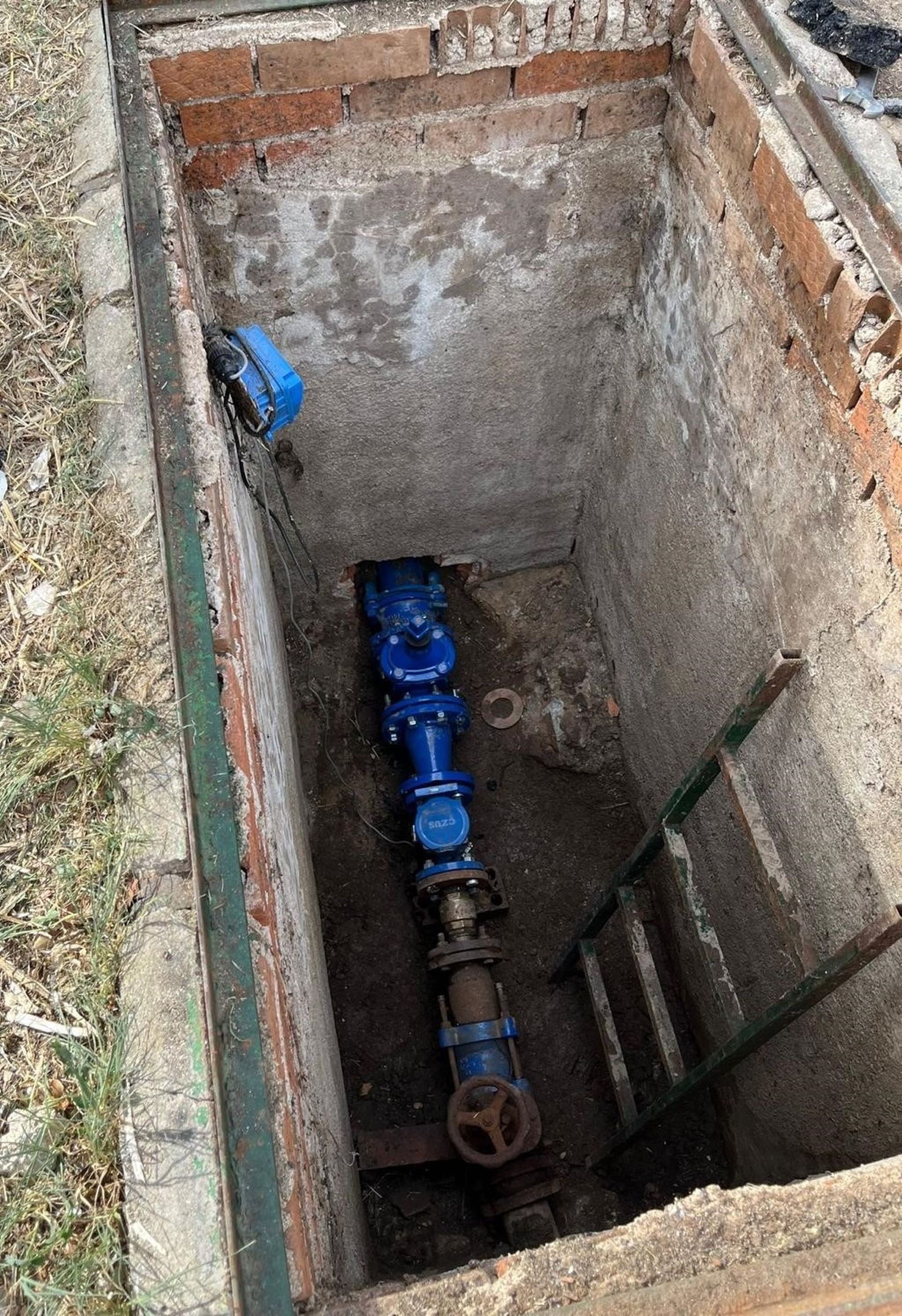 Trabajos en la red de suministro de agua de Galapagar