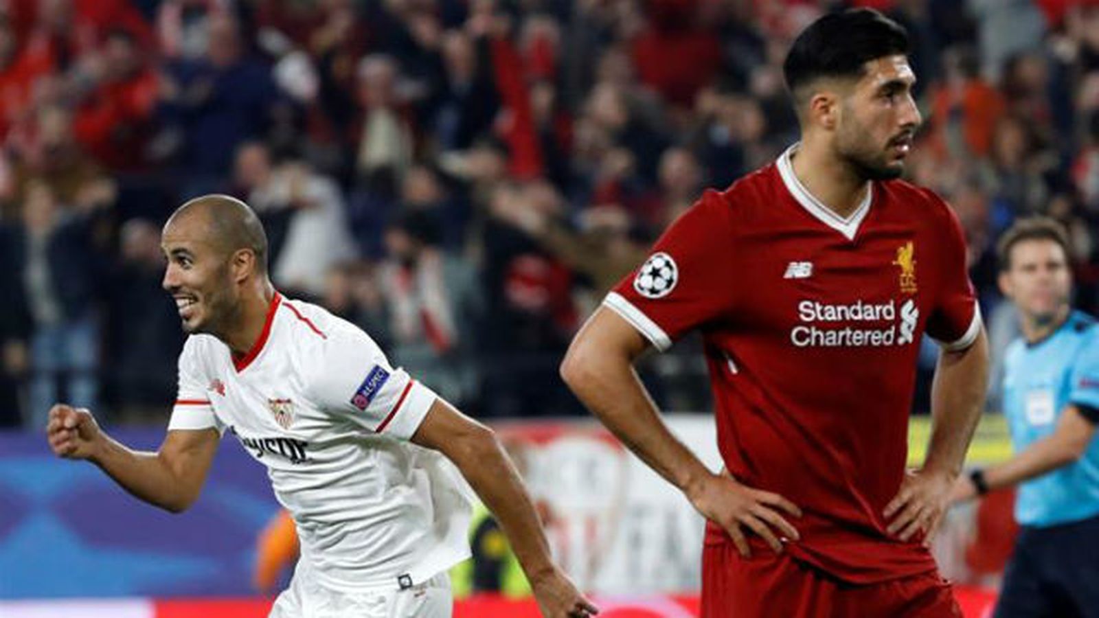 Pizarro ante el Liverpool